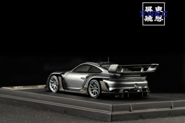 HKM 1/64 保時捷 91 GT3 Rennsport 灰色