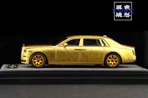 Banana Model 1/64 展會限定 勞斯萊斯 幻影長軸版 土豪金爆裂紋