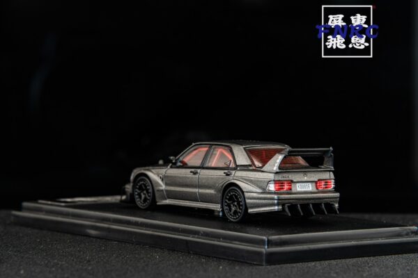 《車友代標》RM 1/64 賓士 190E 黑灰色 引擎蓋可開