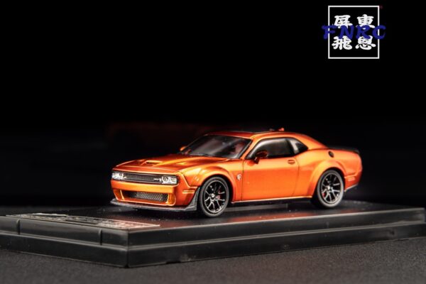 《車友代標》 SH 1/64 道奇 地獄貓 落日橙 引擎蓋可開