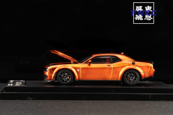 《車友代標》 SH 1/64 道奇 地獄貓 落日橙 引擎蓋可開