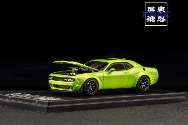 《車友代標》 SH 1/64 道奇 地獄貓 蘋果綠 引擎蓋可開