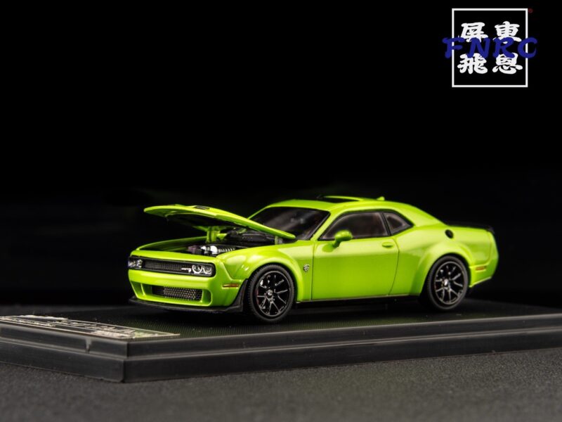 《車友代標》 SH 1/64 道奇 地獄貓 蘋果綠 引擎蓋可開