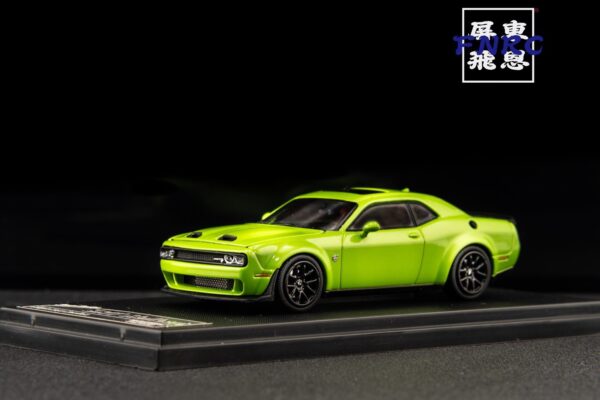 《車友代標》 SH 1/64 道奇 地獄貓 蘋果綠 引擎蓋可開