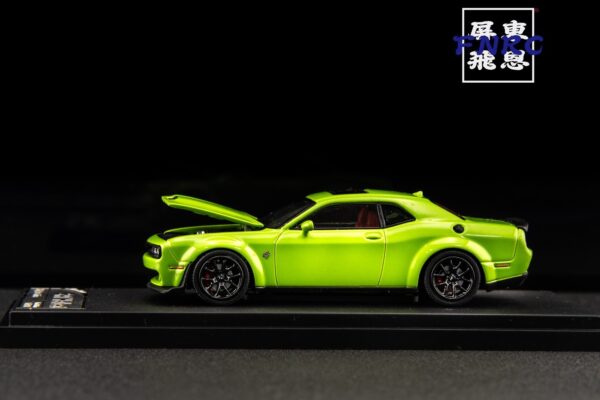 《車友代標》 SH 1/64 道奇 地獄貓 蘋果綠 引擎蓋可開