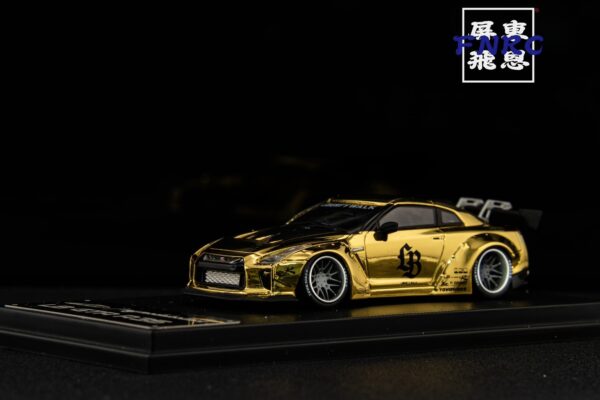 《車友代標》 MC 1/64 Nissan LBWK GTR R35 電鍍金