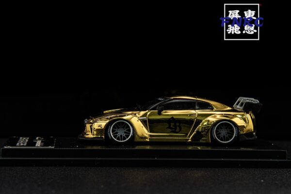 《車友代標》 MC 1/64 Nissan LBWK GTR R35 電鍍金