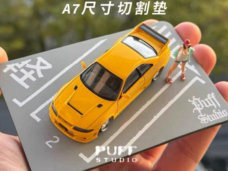 《車友代標》PuffStudio 1/64 迷你模型 切割墊 A7 手掌停車場 兩組一標