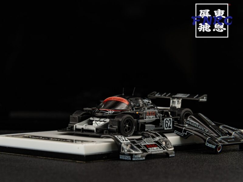 《車友代標》YS Model 1/64 Sauber 賓士 C9 1988 LeMans藍色63 前後可開