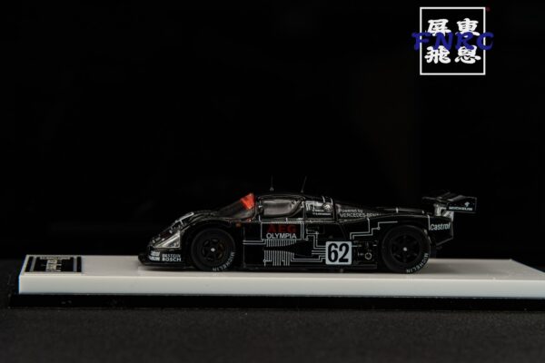 《車友代標》YS Model 1/64 Sauber 賓士 C9 1988 LeMans藍色63 前後可開