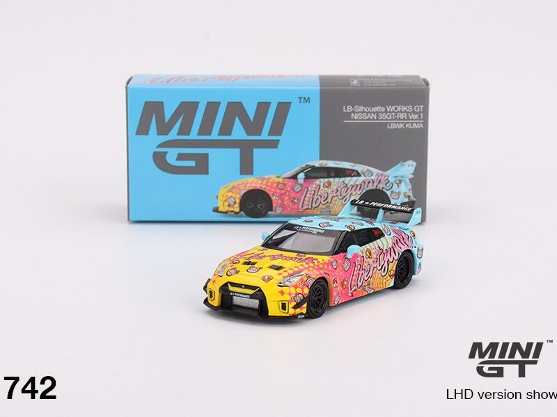 《車友代標》 MINI GT No.742 LBWK GT NISSAN 35GT-RR Ver.1 LBWK KUMA
