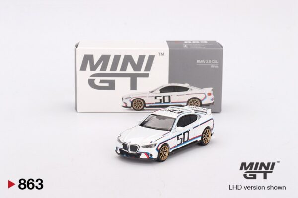 《車友代標》 MINI GT No.863 BMW 3.0 CSL White