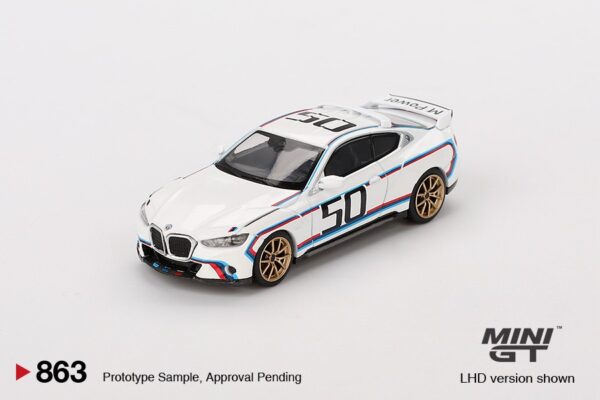 《車友代標》 MINI GT No.863 BMW 3.0 CSL White