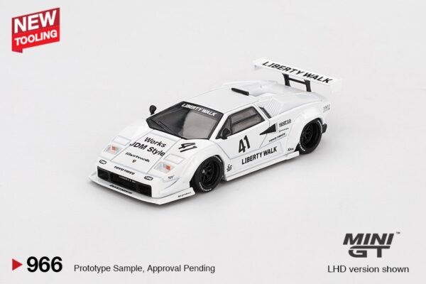 《車友代標》 MINI GT No.966 Lamborghini LBWK Countach 白 2024 30