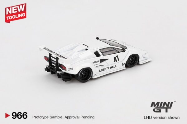 《車友代標》 MINI GT No.966 Lamborghini LBWK Countach 白 2024 30