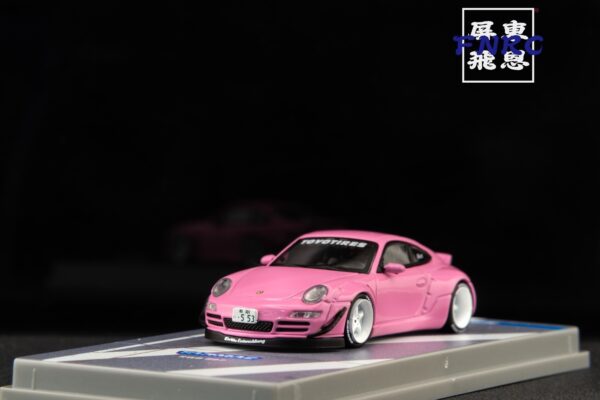 Tarmac Works 1/64 保時捷 RWB 997 粉色