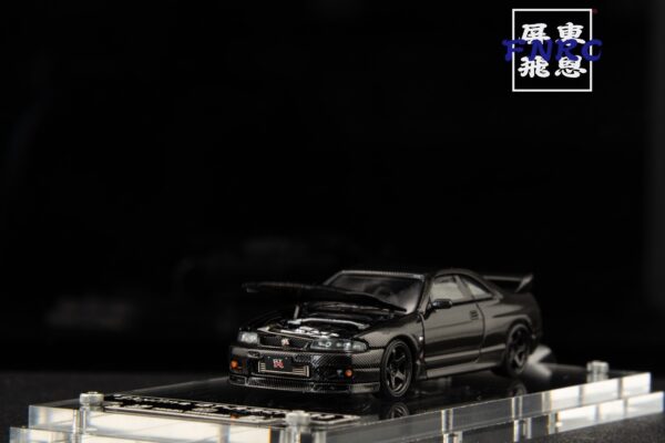 FH 1/64 Nissan GTR R33 全碳纖 引擎蓋可開
