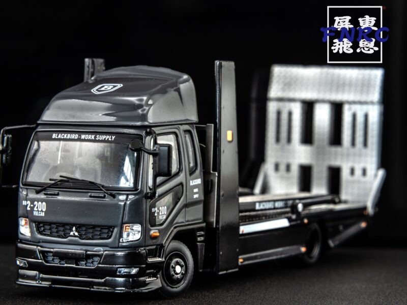 GCD 1/64 三菱 Fuso Fighter 黑鳥 戰鬥機雙層運輸拖車 GCD 1/64 三菱 Fuso Fighter 黑鳥 戰鬥機雙層運輸拖車