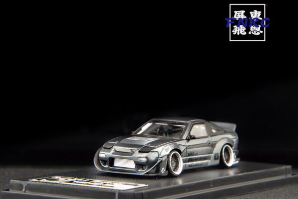 《車友代標》 MT 1/64 Nissan 180SX Rocket Bunny 灰 可跳燈機構