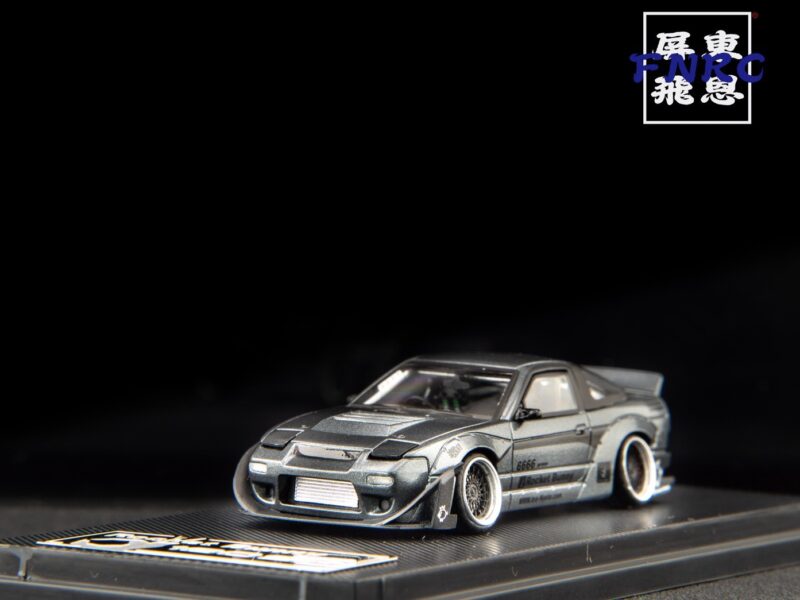 《車友代標》 MT 1/64 Nissan 180SX Rocket Bunny 灰 可跳燈機構