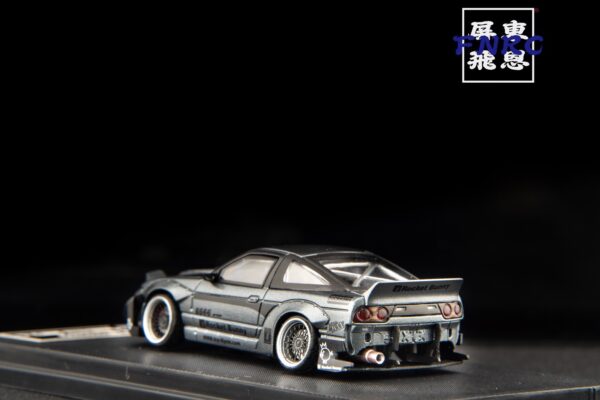 《車友代標》 MT 1/64 Nissan 180SX Rocket Bunny 灰 可跳燈機構