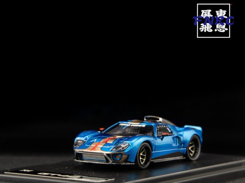 《車友代標》 RM 1/64 Ford GT40 藍色 引擎蓋可開