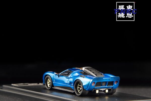 《車友代標》 RM 1/64 Ford GT40 藍色 引擎蓋可開