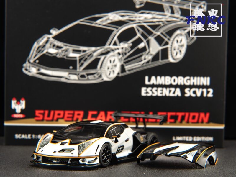 《車友代標》 HH 香港鴻興 1/64 藍寶堅尼 Essenza SCV12 引擎蓋可開