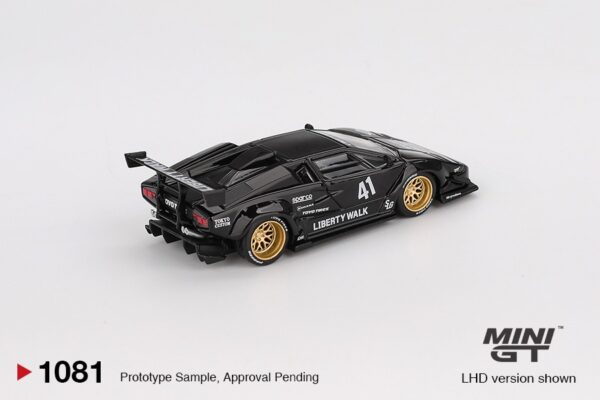 《車友代標》 MINI GT No.1081 Lamborghini Countach LB-WORKS Black