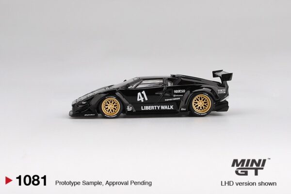 《車友代標》 MINI GT No.1081 Lamborghini Countach LB-WORKS Black