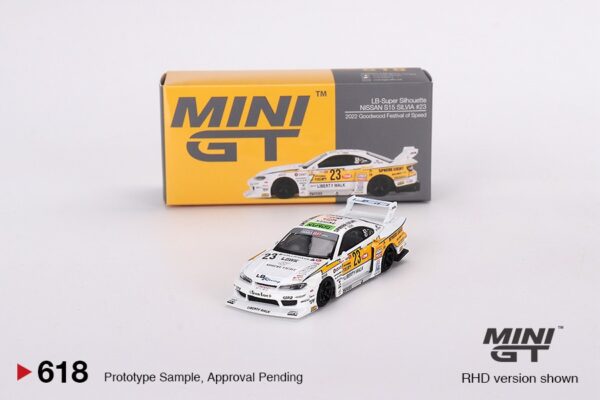 《車友代標》 MINI GT No.618 Nissan LB-Super Silhouette S15 SILVIA #23 2022 Goodwood Festival of Speed