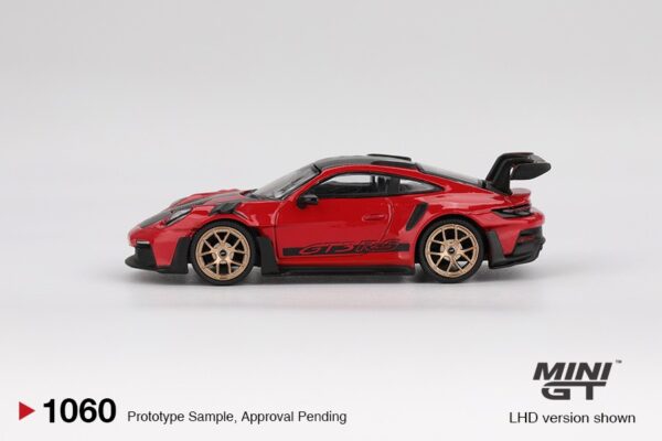 《車友代標》 MINI GT No.1060 Porsche 911 (992) GT3 RS Weissach Package Guards Red