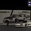 POPRACE 1/64 Toyota TopSecret A80 Supra GT300 銀色 引擎蓋可開
