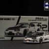 POPRACE 1/64 Toyota TopSecret A80 Supra GT300 銀色 引擎蓋可開