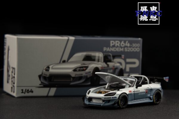 POPRACE 1/64 Honda Pandem 火箭兔 S2000 白色 敞篷