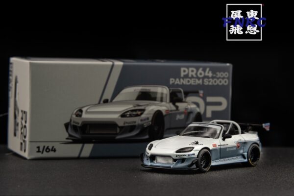 POPRACE 1/64 Honda Pandem 火箭兔 S2000 白色 敞篷