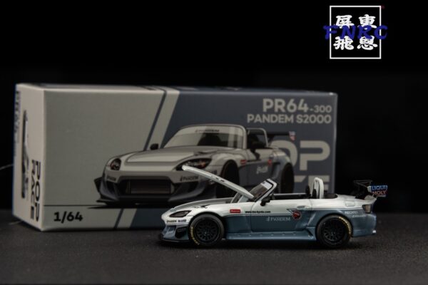 POPRACE 1/64 Honda Pandem 火箭兔 S2000 白色 敞篷
