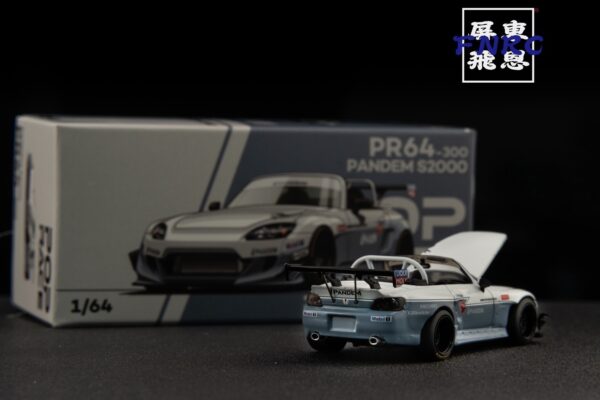 POPRACE 1/64 Honda Pandem 火箭兔 S2000 白色 敞篷