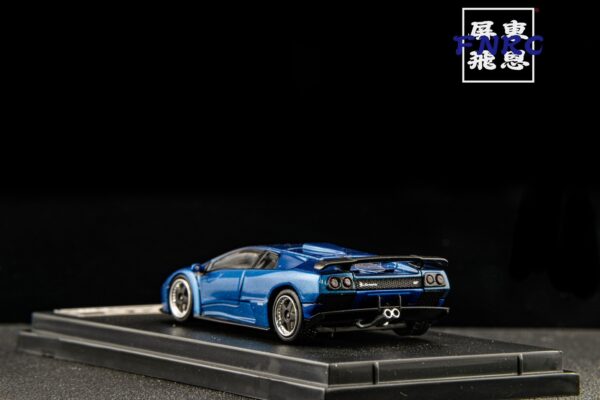 《車友代標》 SH 1/64 藍寶堅尼 Diablo GT  藍色 引擎蓋可開
