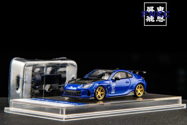 《車友代標》 CM 1/64 Subaru BRZ 藍色 VARIS 套件 附一組輪框