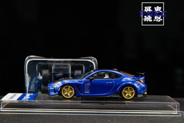 《車友代標》 CM 1/64 Subaru BRZ 藍色 VARIS 套件 附一組輪框