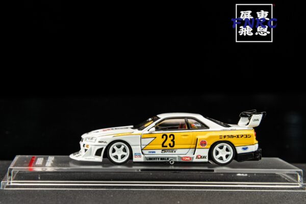 《車友代標》 CM 1/64 Nissan LBWK ER34 白色閃電