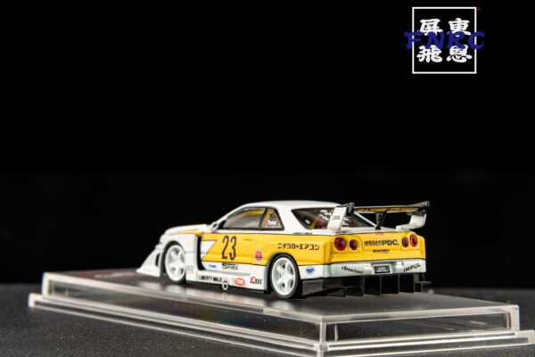《車友代標》 CM 1/64 Nissan LBWK ER34 白色閃電