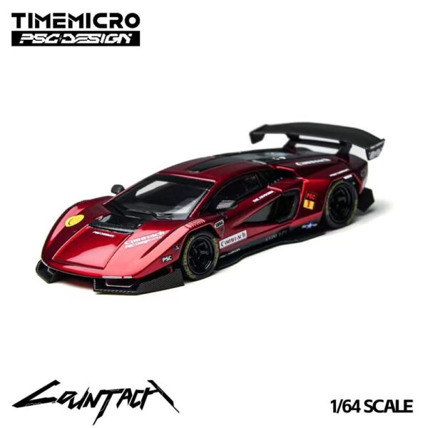 《車友代標》 TIMEMICRO 1/64 藍寶堅尼 LPI800-4 康塔什 猩紅色