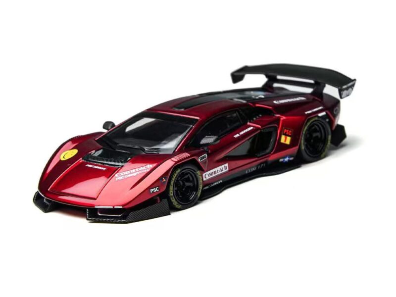 《車友代標》 TIMEMICRO 1/64 藍寶堅尼 LPI800-4 康塔什 猩紅色