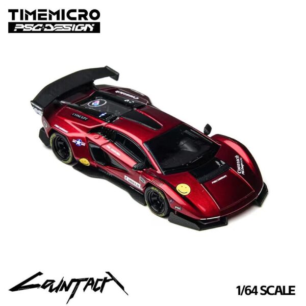 《車友代標》 TIMEMICRO 1/64 藍寶堅尼 LPI800-4 康塔什 猩紅色