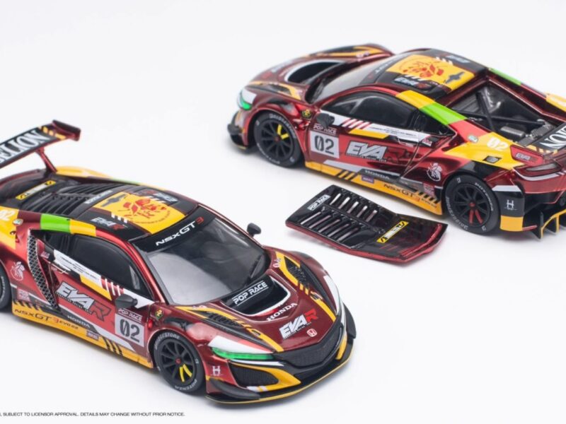 《車友代標》 POPRACE 1/64 福音戰士 Honda NSX GT3 初代 電鍍紅