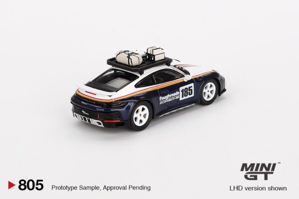 《車友代標》 MINI GT No.805 保時捷 911 Dakar 藍白