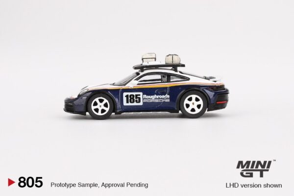 《車友代標》 MINI GT No.805 保時捷 911 Dakar 藍白