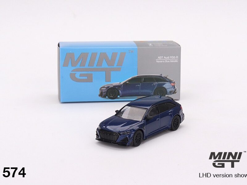 《車友代標》 MINI GT No.574 ABT Audi RS6-R Navarra Blue Metallic